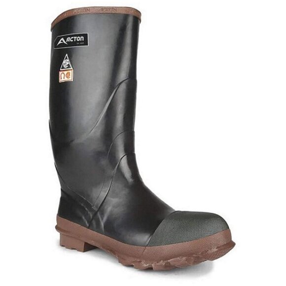 Like New- Acton Protecto, black | 15'' Rubber Work Boots Mens 10 - Picture 1 of 3